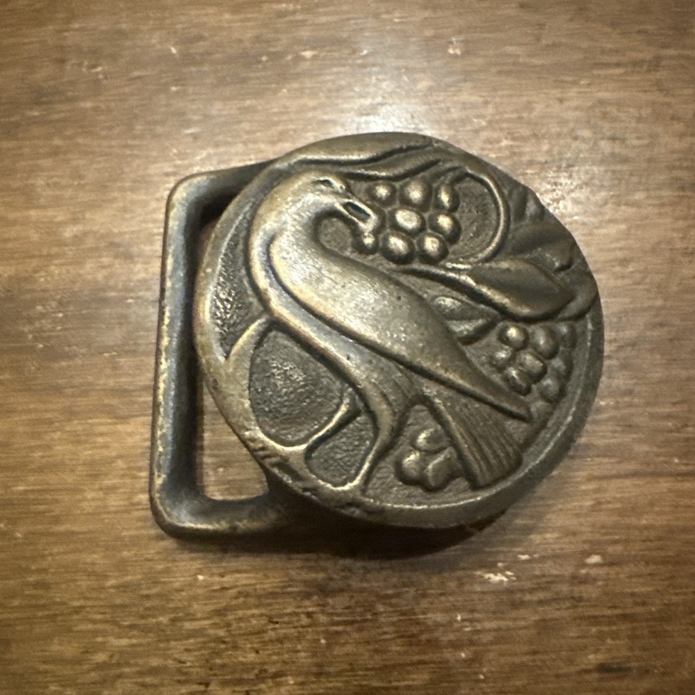 vintage A&P Buckle Co. belt buckle from Rockford, George Jensen Style Bird 1970s
